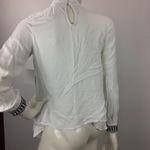 Sun & Shadow  White Keyhole Embroidered Top Photo 6