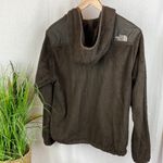 The North Face Brown Fuzzy Zip Up Athletic Sport Jacket L Photo 1