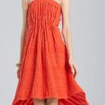Natori NWT  Summer Texture Eyelet Dress Mandarin Orange Size 10 NEW $795 Photo 0