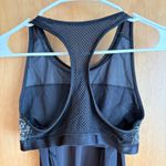 Lululemon Black Racerback Mesh Overlay Tank Top Women's Size 6 Activewear Photo 4