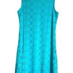 Tiana B Women’s Sleeveless Turquoise Dress, Sz 12 Blue Photo 0