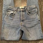 Free People  Mariann High Rise Button-Fly Skinny Jeans Light Blue Women's Size 28 Photo 2