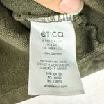 Etica Marie Puff Sleeve Sweatshirt Size Small Sea Turtle Green French Terry Photo 5