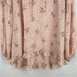 a.n.a . Peach Boho Tunic Top with Ties and Ruffles Women’s Size Medium Photo 7