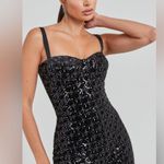 NADINE MERABI HAILEY BLACK JUMPSUIT, Size 10, $798 Photo 4