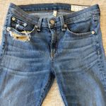 Rag and Bone Rag & Bone Commodore Jean Womens 27 Skinny Distressed Mid Rise Stretch Raw Hem Photo 1