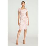 Theia Angela‎ Cocktail Dress Size 4 Pink Photo 3