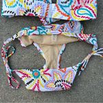 Victoria's Secret Victoria’s Secret floral dot paisley halter triangle bikini M/L Photo 2
