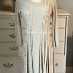 Andrew Marc Marc New York Sweater Dress Light Tan Womens M Cable Knit Acrylic Photo 2