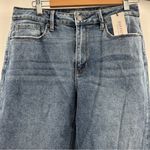 Just USA  High Rise Medium Wash Ankle Side Slit Straight Leg Jeans Sz 30P/10P NEW Photo 1