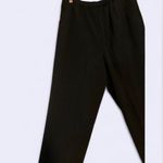 Briggs New York  women's dress pants black with silver accent stripe, size 12P Photo 4