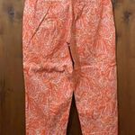 Talbots orange paisley Capri dress pants Photo 3