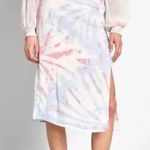 Modcloth Reverie So Often Midi Skirt Slit Tie Dye Boho Lightweight Plus Size 1X Photo 6