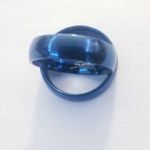 New blue tone‎ stainless steel ring size 8 Photo 2