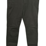 Banana Republic Factory Pants Womens 8 Skinny Moto Olive Green Zipper Pockets Photo 0