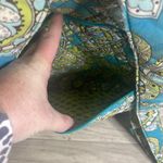 Vera Bradley book bag green blue paisley print SEE PICTURE for flaw Photo 2
