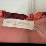 Ramy Brook Blouse Womens Large Pink Raquel Long Sleeve Top Feminine Boho Tie Dye Photo 2