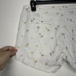 Old Navy Woman’s  Size 10 Shorts White With Gold Palm Trees Photo 4