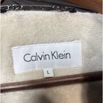 Calvin Klein  Womens Brown Down Puffer Jacket L‎ Hooded Photo 1