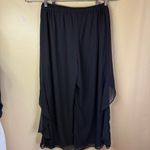 Addison Evenings Size Large Flowy Black Wide Leg Pant Formal Dressy‎ Wear Photo 5
