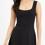 Lou & grey NEW Black Fit & Flare Tank Mini Dress S Athleisure Minimalist Sporty Photo 0