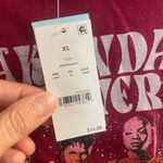 Marvel  Black Panther Wakanda Forever Womens Maroon Red Crop T Shirt XL NWT New Photo 3