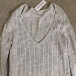 Brandy Melville  V-Neck Sweater Grey Photo 1