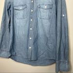 J.Crew  Denim Button Down Long Sleeve Shirt Top Size Small Photo 3