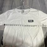 PINK - Victoria's Secret White PINK Logo T-Shirt; Medium Women’s Photo 4
