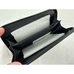 Badgley Mischka  WALLET BLACK New Vegan Leather Large Coin Purse Card‎ Holder Photo 4