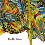 Forever 21 NEW  Animal Tropical Print Kimono Swim Beach Cover up Resort Travel 1X Photo 9