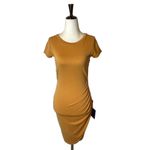 Lulus  Orange‎ Casual Allure Dark Mustard Back Cutout Fitted Mini Dress XS Photo 2