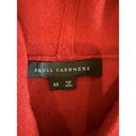 Skull Cashmere Hoodie Womens XS Red Skull Graphic 100% Cashmere Pullover Sweater Photo 2