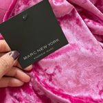 Andrew Marc NWT New York Very Berry Pink Crushed Velvet Long Sleeve Top Small Photo 2