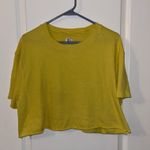 BDG  Yellow Short Sleeve Crop Top, Sz M Photo 0
