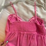American Eagle Pink Front Tie Top Size M Photo 1