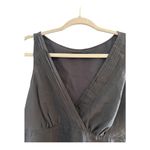 The Limited 100% Silk Gray Babydoll V Neck Tank Top Blouse Size Small Photo 1