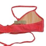 J.Crew NWT Double String Tie Triangle Bikini Top Removable Cup 2XL Terry Coral Photo 7