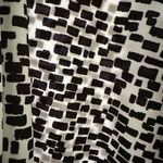 Premise  Wrinklefree Stretch Asymmetrical Geometric Pattern Black & White Skirt Photo 5