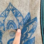 Royal Collection Hippie Hobo Bag Lotus Flower Crossbody Shoulder Bag Bohemian Blue Photo 4