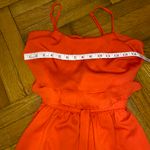 One Clothing Crop Midi Ruffle Jumpsuit Size XS Sleeveless Red Photo 6
