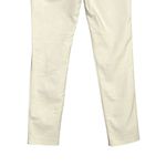 ZARA  Mid Rise Ankle Zip Pocket Detail Stretch Skinny Legging Pants S White #3249 Photo 7