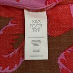 CAbi Tahitian Cover Up Floral Print Cold Shoulder Brown Pink Red Bohemian XS/S Photo 8