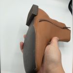 Linea Paolo  Booties Leather Ankle  Square Toe Casual Brown Flat Shoes size 4 M Photo 9