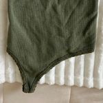Urban Outfitters  Olive Green One-Shoulder Bodysuit Photo 1