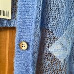 Urban Outfitters  Size Extra Small XS Women Teen Blue Sheer Women's Crop Sweater Photo 4