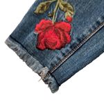 Driftwood  Joyce Floral Fringe Distressed Jeans Size 25 Photo 3