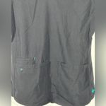 Med Couture Energy Scrub Top XS | Black Medical Uniform with Teal Trim Workwear Photo 9