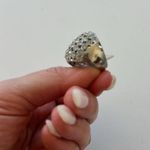 Banana Republic  Silver Pave Cocktail Ring Size 7 Photo 2
