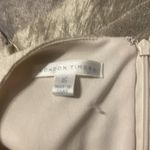 London Times Ombré cream to gray ruffled layered shimmer wrap dress. NWT. Photo 6